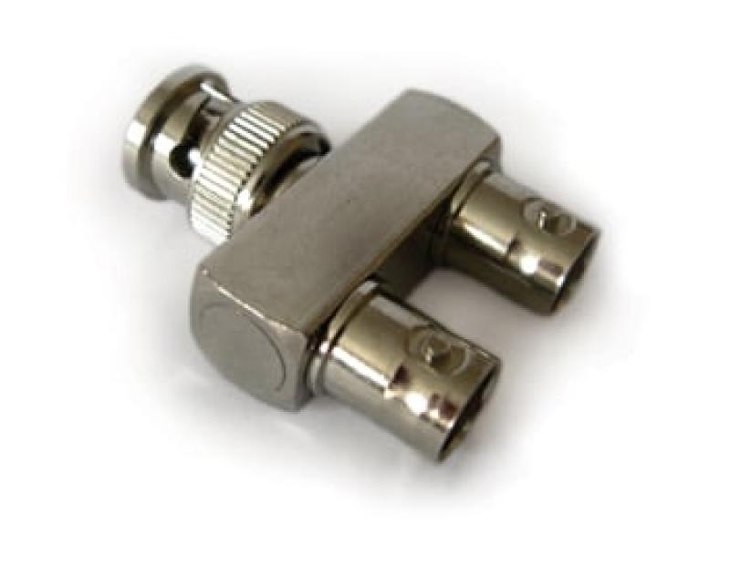 BNC(M) to 2 BNC(F) "Y" Adapter