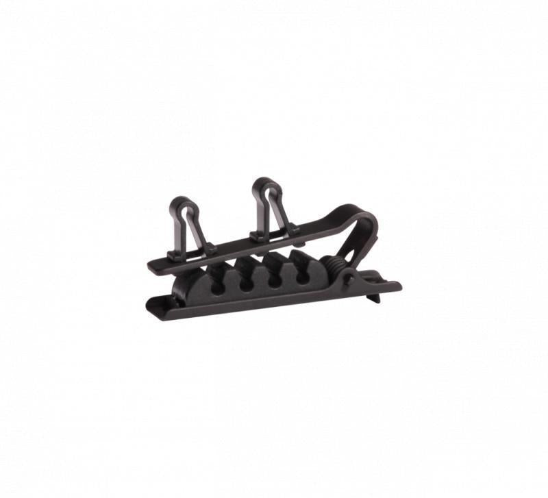 Dual Mount Black Tie Clip, 3 P