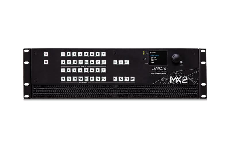 8 DP 1.2 input, 8 HDMI 2.0 inp