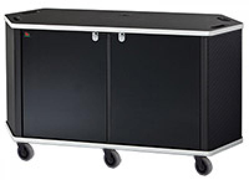 Wide Display Cart Black/Silver