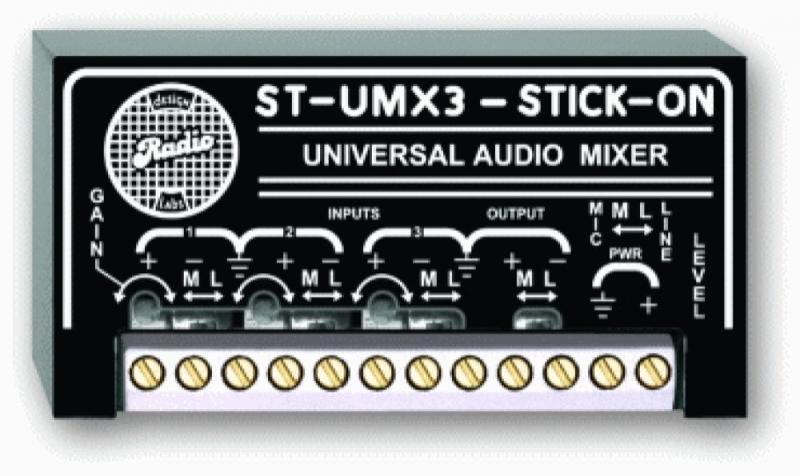 Universal Mixer 3 Inputs, line