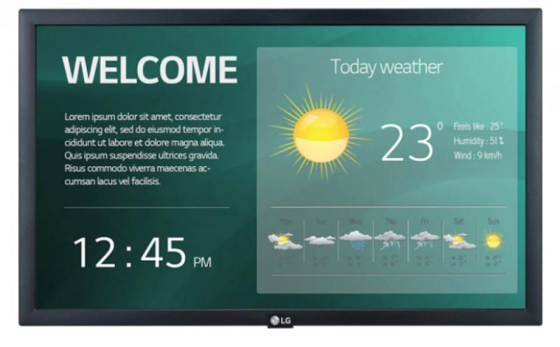 22" FHD, 250nit, 2 HDMI, 1 USB