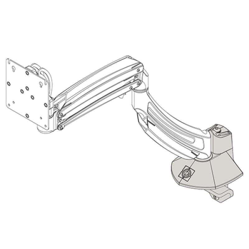 KXD K1D DESK CLAMP BASE BLK
