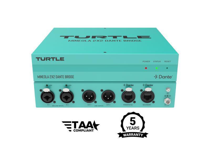 Mineola 2x2 Dante Audio Bridge