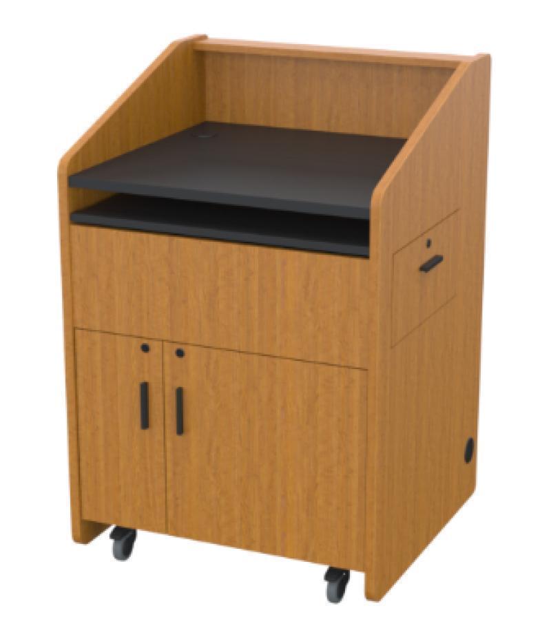 Mid-Size Podium with 10RU Rack