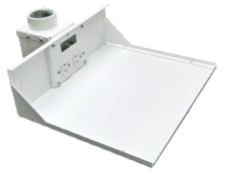White Finish 12" x 10" Utility