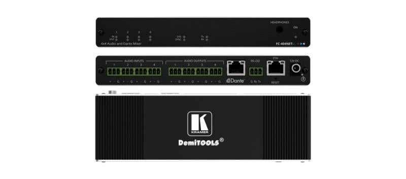 4x4 Audio and Dante Mixer