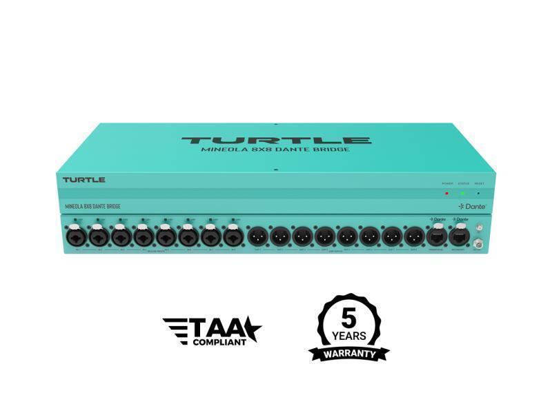 Mineola 8x8 Dante Audio Bridge