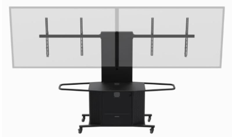MC1000 All Metal Monitor Cart