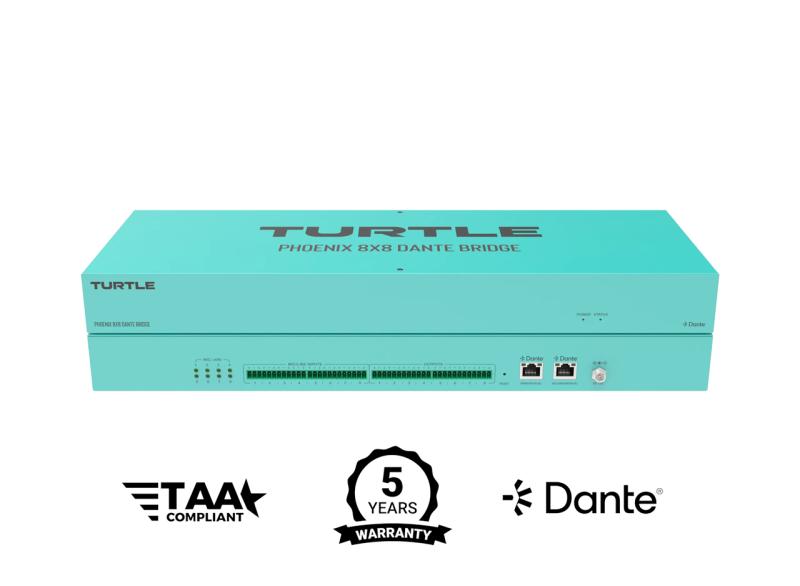 Phoenix 8x8 Dante Audio Bridge