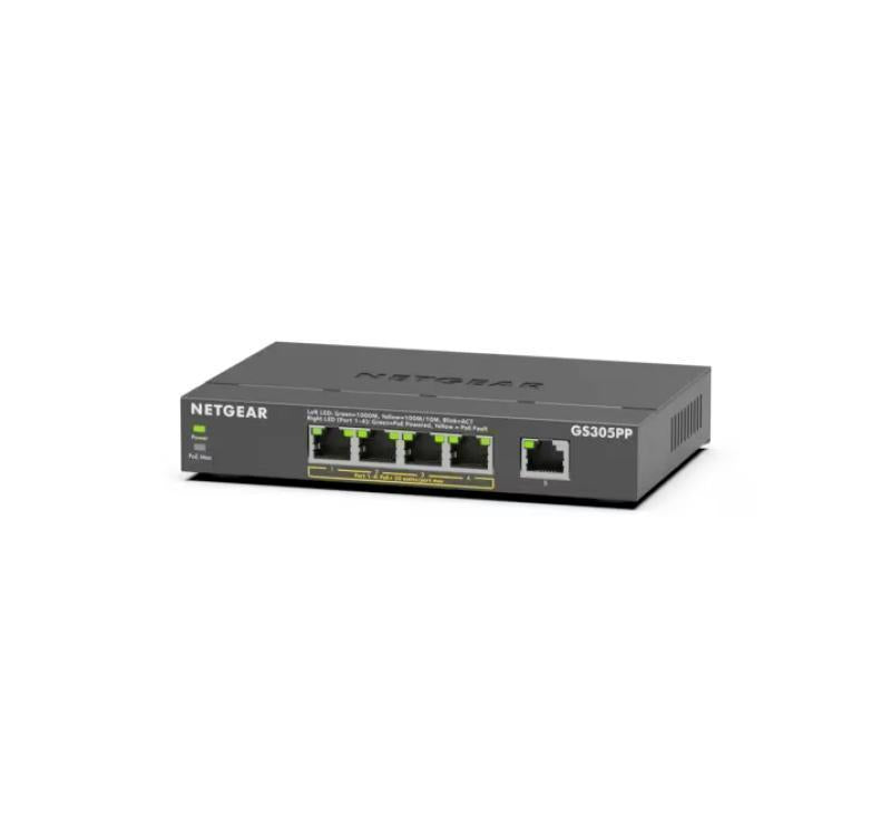 5PT POE/POE+ GIGE UNMANAGED SW