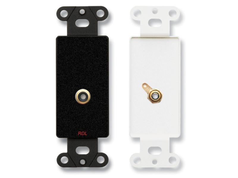 Single Phono Jack on D Plate -