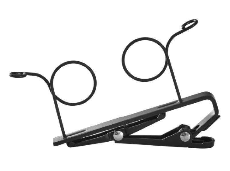 DUAL TIE CLIP, BLACK