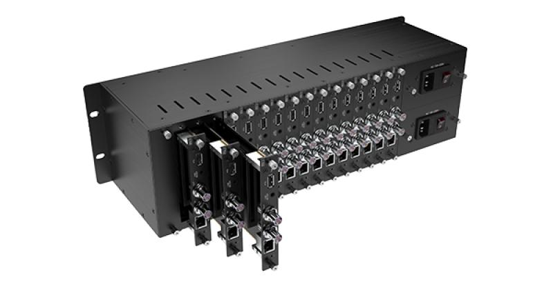 3RU-16CH redundant power rackm