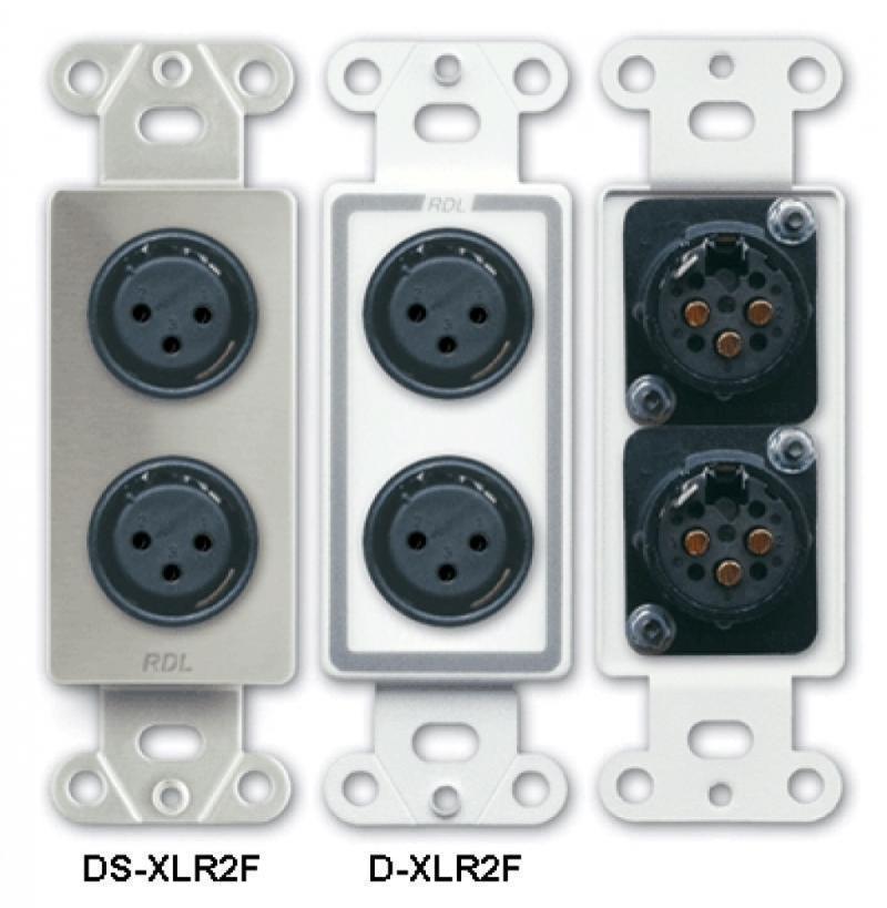 Plate with dual 3-Pin XLR
