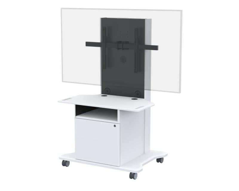 Mobile Cart with Single TV Mou