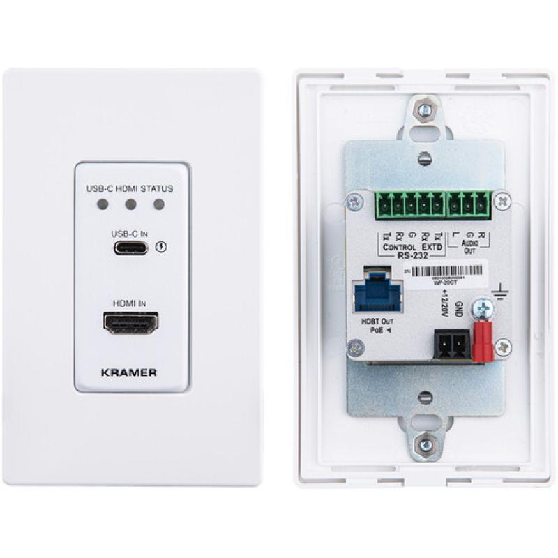 2x1 4K30 HDMI/USB-C EU/UK Wall
