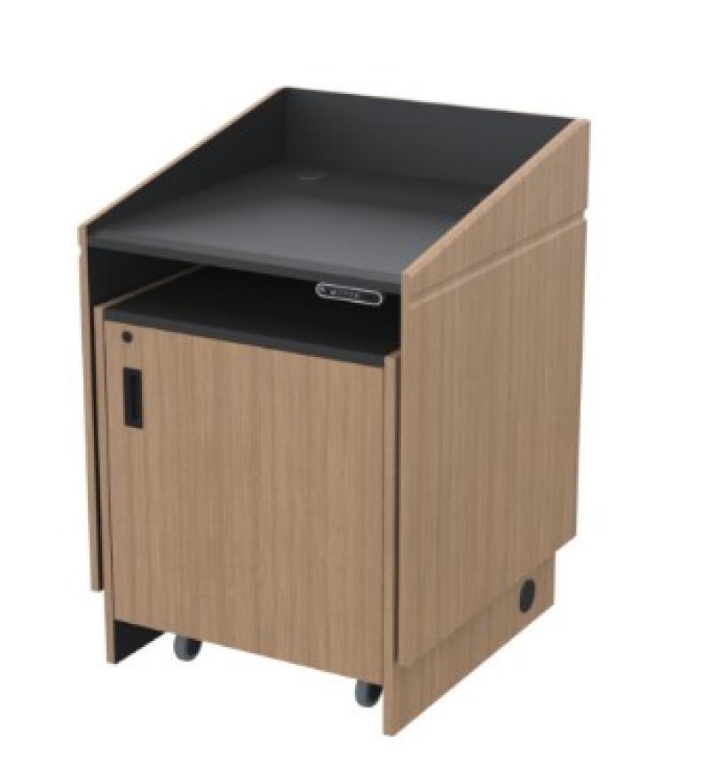 Electric Lift Lectern, Roll-ab