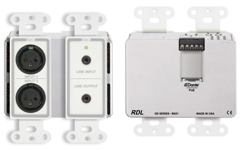 Bi-Directional Mic/Line Dante