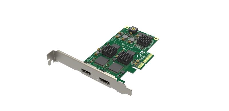 LP PCIe x4, 2-channel HDMI, pl