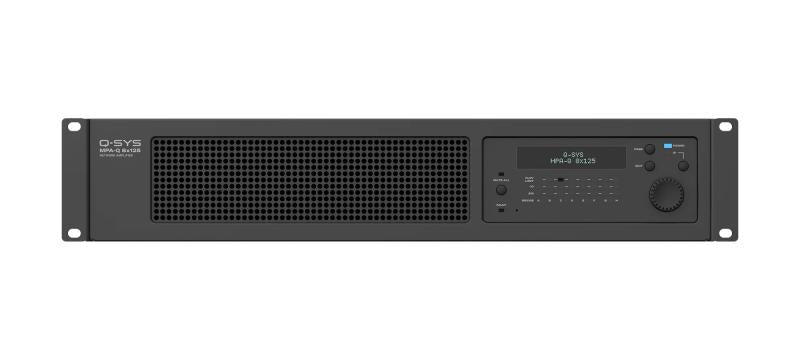 8-Channel 125W/Ch Q-SYS Networ