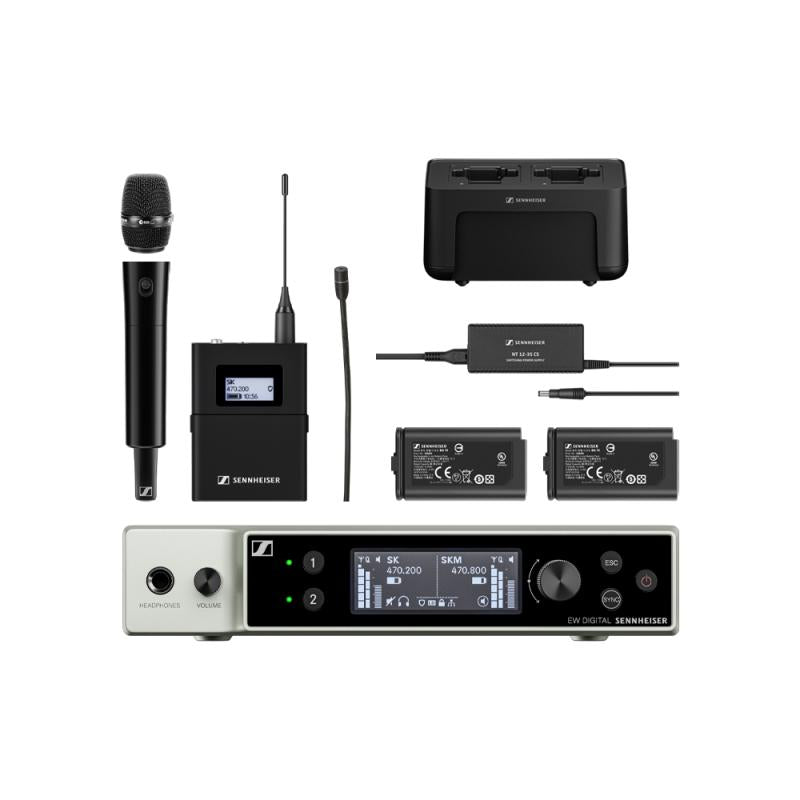 EW-DX Dante 2 ch Handheld & Bo