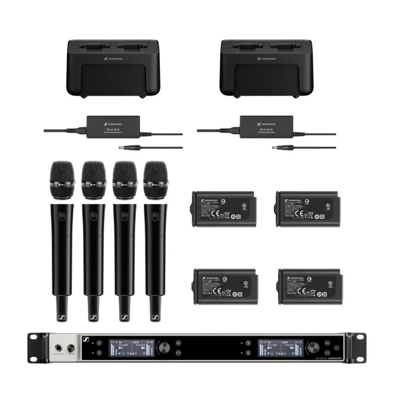 EW-DX Dante 4 ch handheld kit