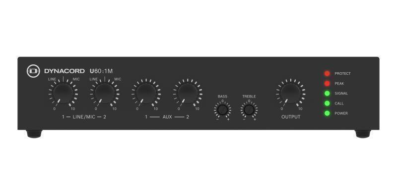 Mixer amplifier 60W 1 channel,