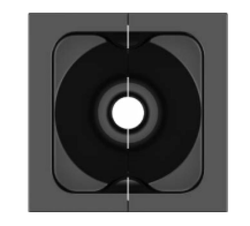 Black Pass-through module with