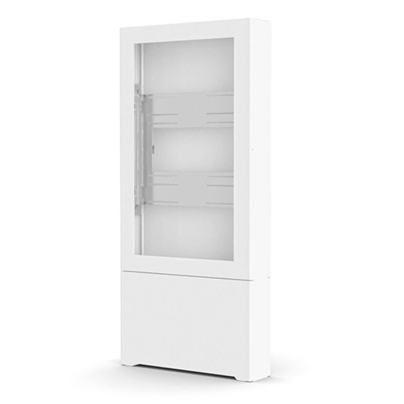 55" PORTRAIT FLOOR KIOSK WHITE
