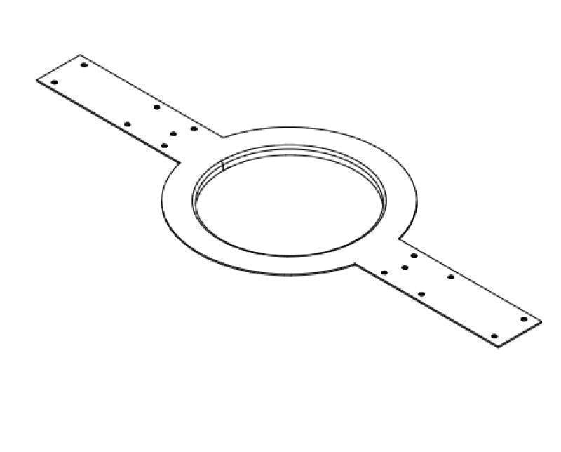 Flanged mud ring bracket for p