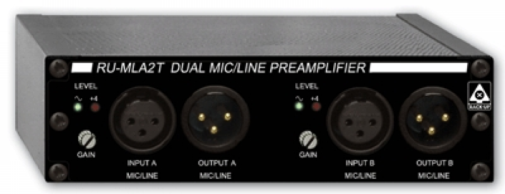RDL RU-MLA2T Dual Microphone / Line Preamplifier