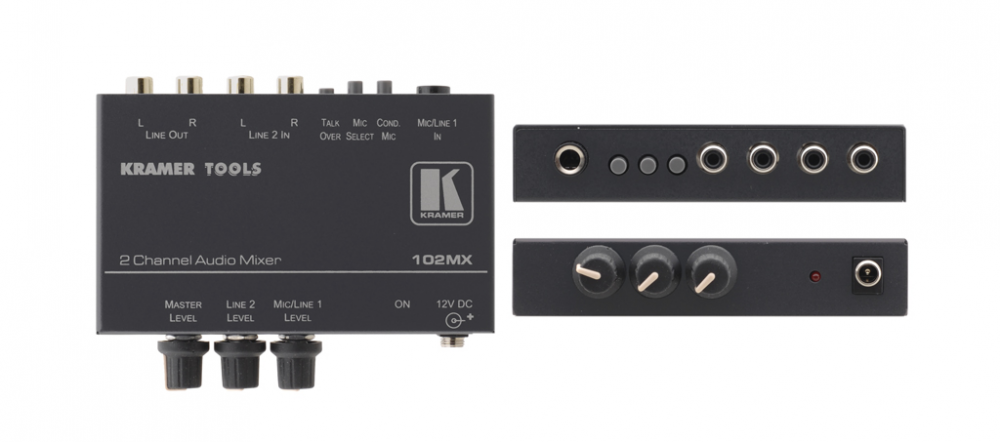 ProAVTechStore Kramer 102MX 2–Channel Stereo Audio Mixer Kramer Video Conference - Accessory