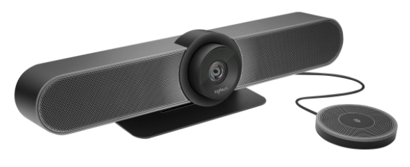 ProAVTechStore Logitech MeetUp with Expansion Microphone All-in-One Video Conferencing Logitech Video Conference - Huddle Rooms / Small Conference