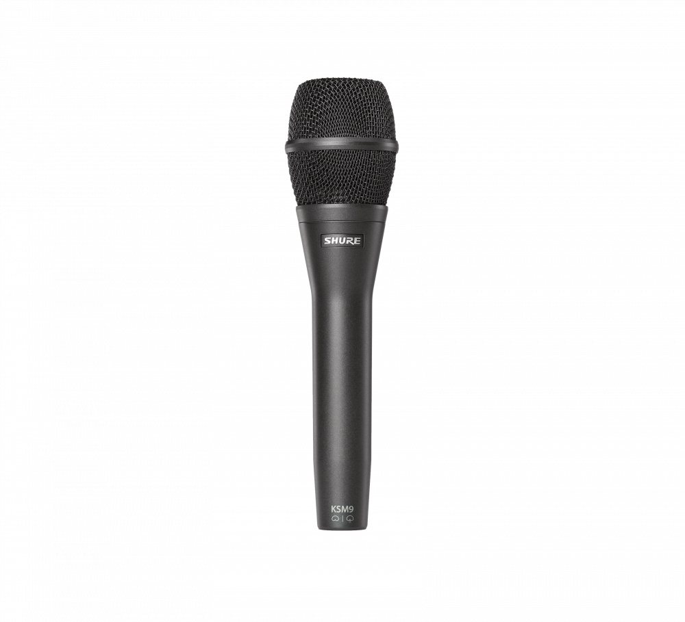 Shure KSM9/CG  Dual Pattern (Cardiod/Supercardiod) Condenser Handheld Vocal Microphone (Charcoal) -KSM9/CG