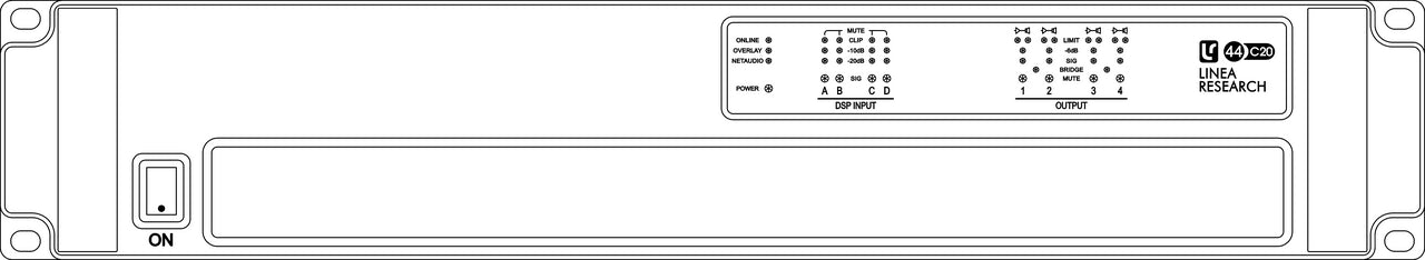 Linea Research - 4-Channel 3000W DSP Amplifier - LR-44C20