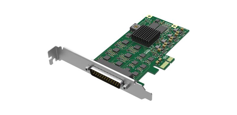 LP PCIe x1, 6-channel CVBS, SD