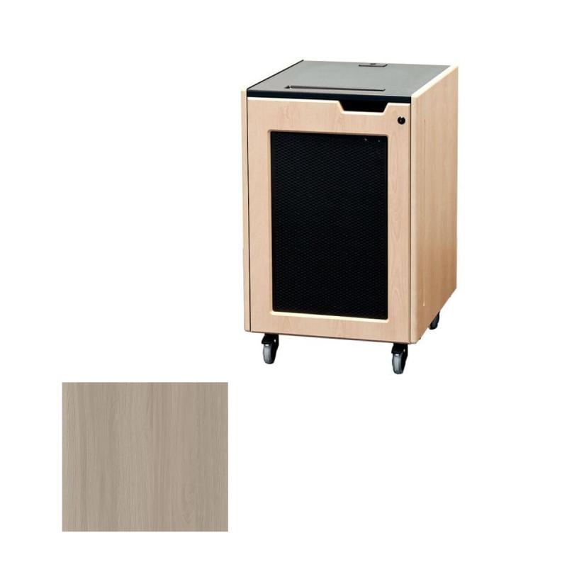 16U Mobile rack equipped with