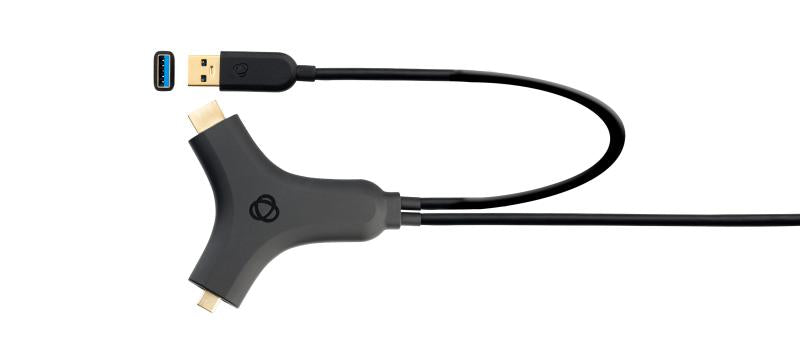 USB C + HDMI to USB C cable ad
