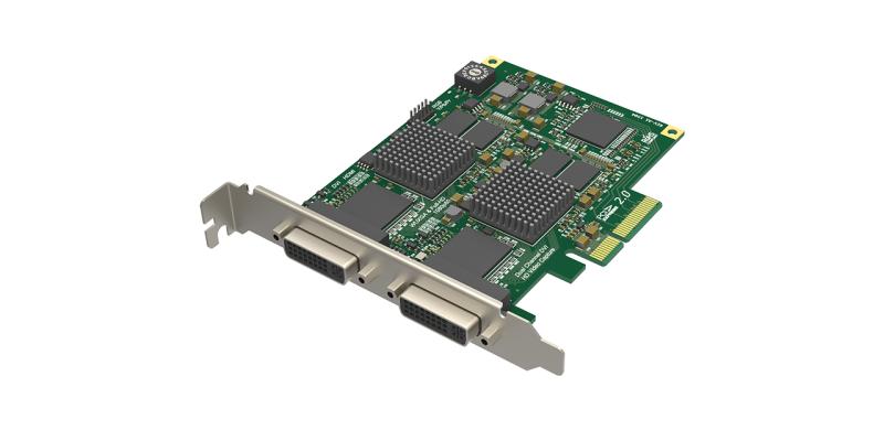 FH PCIe x4, 2-channel HDMI / D