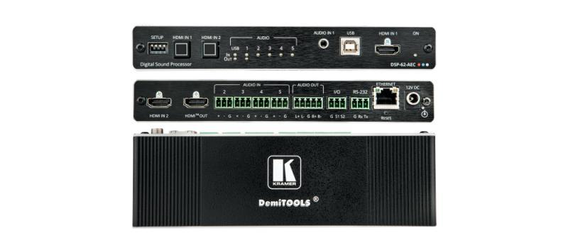 6x2 PoE Audio Matrix with DSP