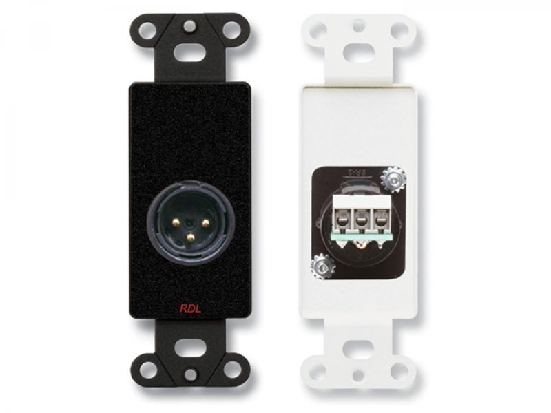XLR 3-pin Male Jack on D Plate