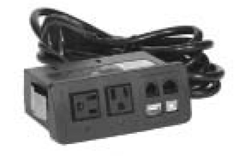 Power Panel w/Surge Protect Bl
