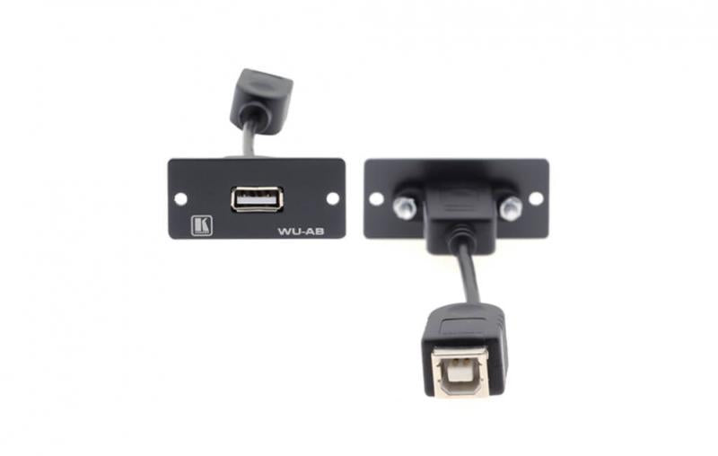 Wall Plate Insert-USB (A/B) BL