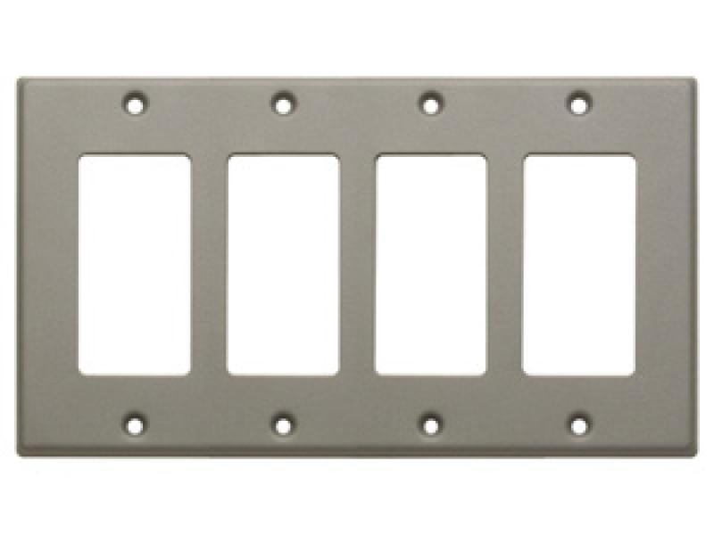 Quad Cover Plate - gray