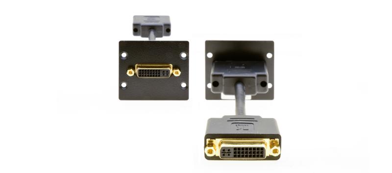 Wall Plate Insert - DVI GREY