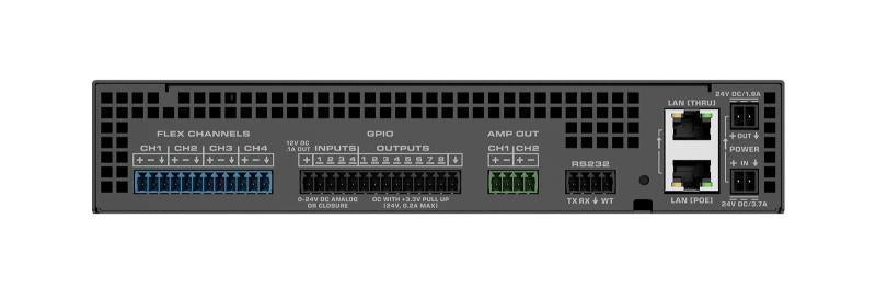 Q-SYS peripheral providing 4 F