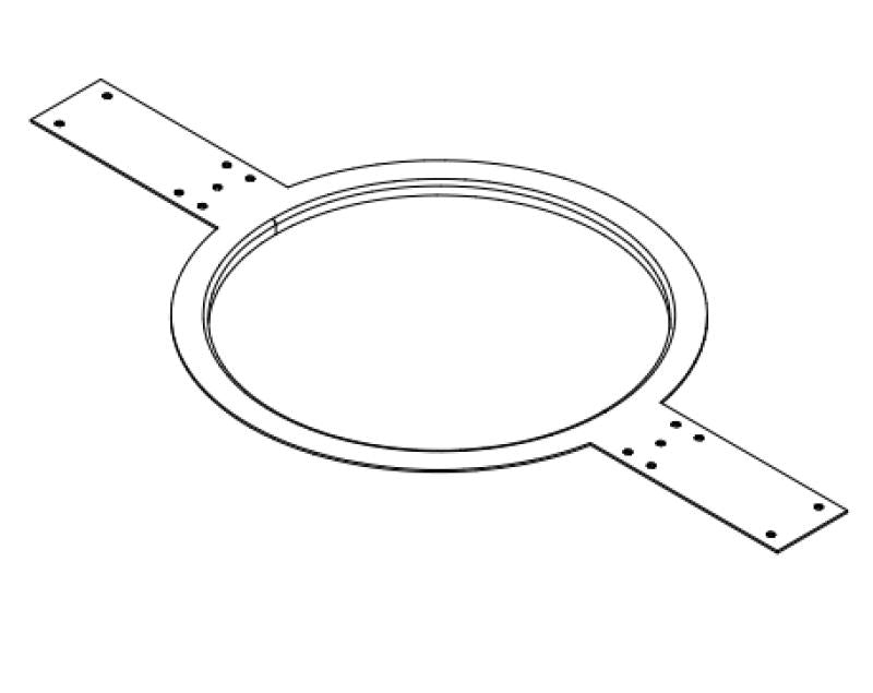 Flanged mud ring bracket for p