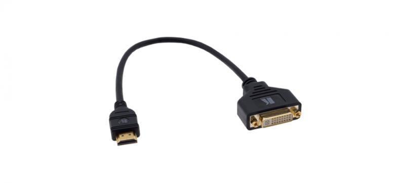 1' DVI-D (F) to HDMI (M) Cable