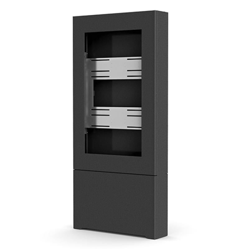 50" PORTRAIT FLOOR KIOSK BLACK